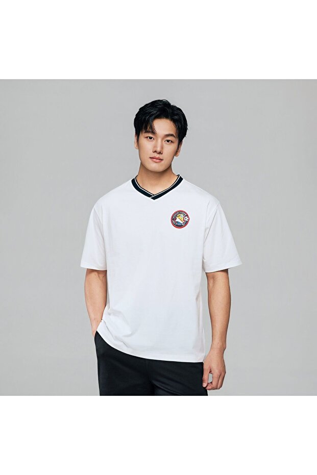 Men Relaxed Minions V-Neck World Cup Tee