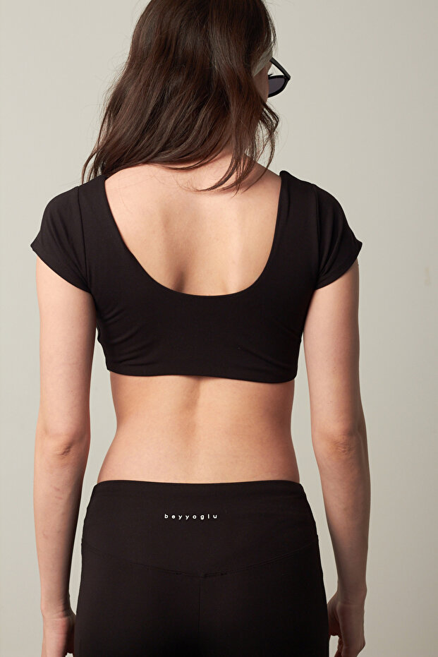 Κοντομάνικο Crop Top - 4