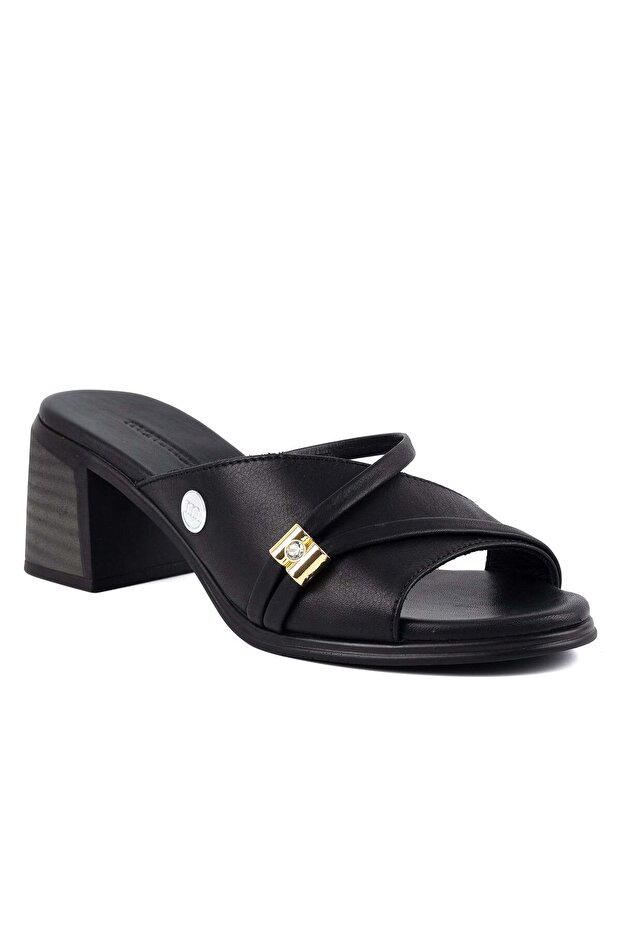 D26Yt-6065 Genuine Leather Women's Slippers