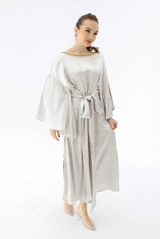 Soft Satin Kaftan - 5