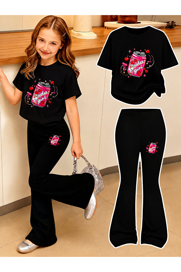 Girl's Spanish Style Leggings and T-Shirt Set