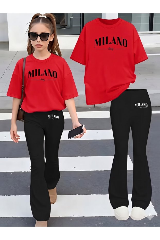 Girl's Spanish Style Leggings and T-Shirt Set