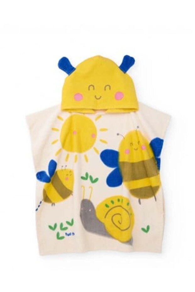 Children's Poncho Towel Yellow