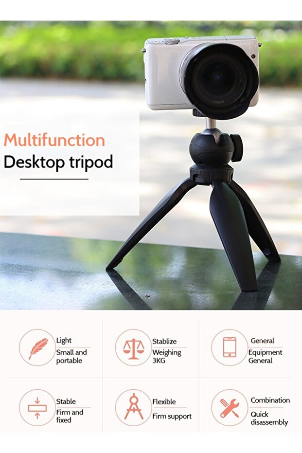 Mini Tabletop Triangle Bracket for Camera Phone Projector - 3