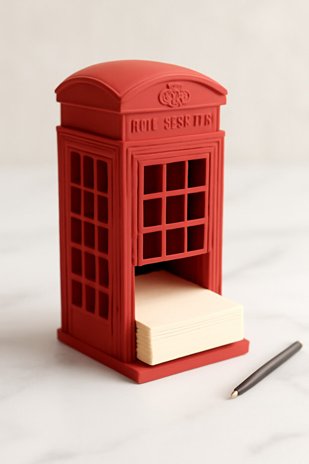 Phone Booth Notepad Holder - 1