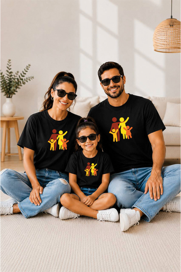 Family Combination 100% Cotton Sold Individually Oversize T-Shirt T-Shirt