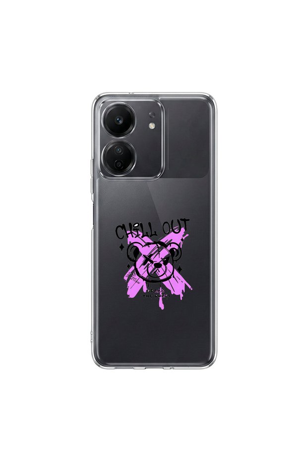 Poco C65 Compatible Graffiti 7 Design Transparent Case