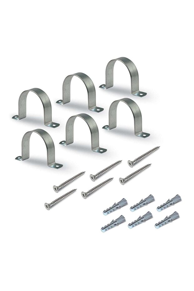 U Clamps Fastener Hanger Pipe Clamps Clip with Screw and Plug