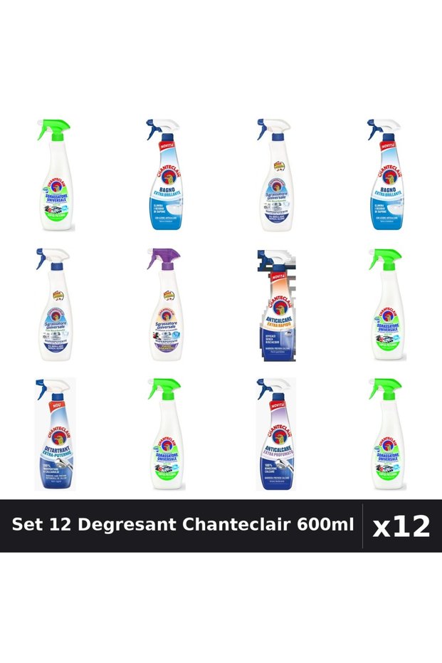 Set 12 Degresant Universal 600ml - Bicarbonat, Extra Parfumat, Extra Puternic, Extra ...