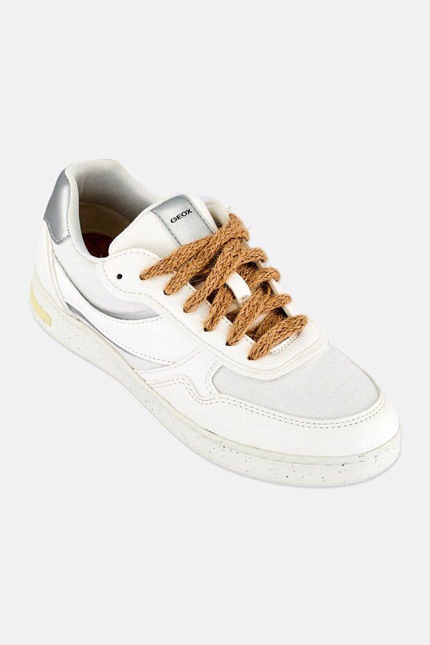 Women D Jaysen Lace Up Casual Shoes, White