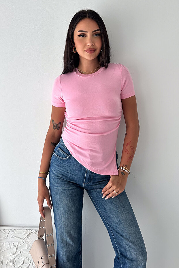Wine Touch Bodycon Casual T-Shirt