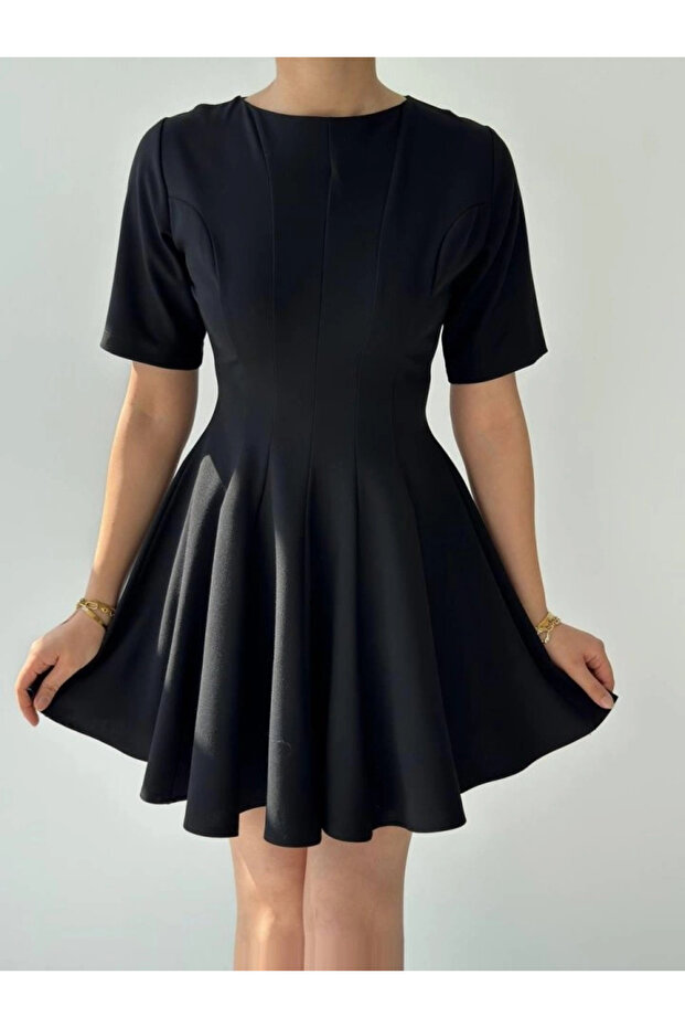 Crem Pleated Dress - 2