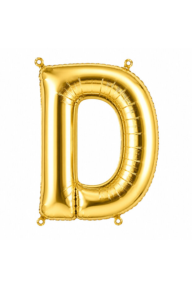 بالون فويل حرف D ذهبي اللون (100 سم)