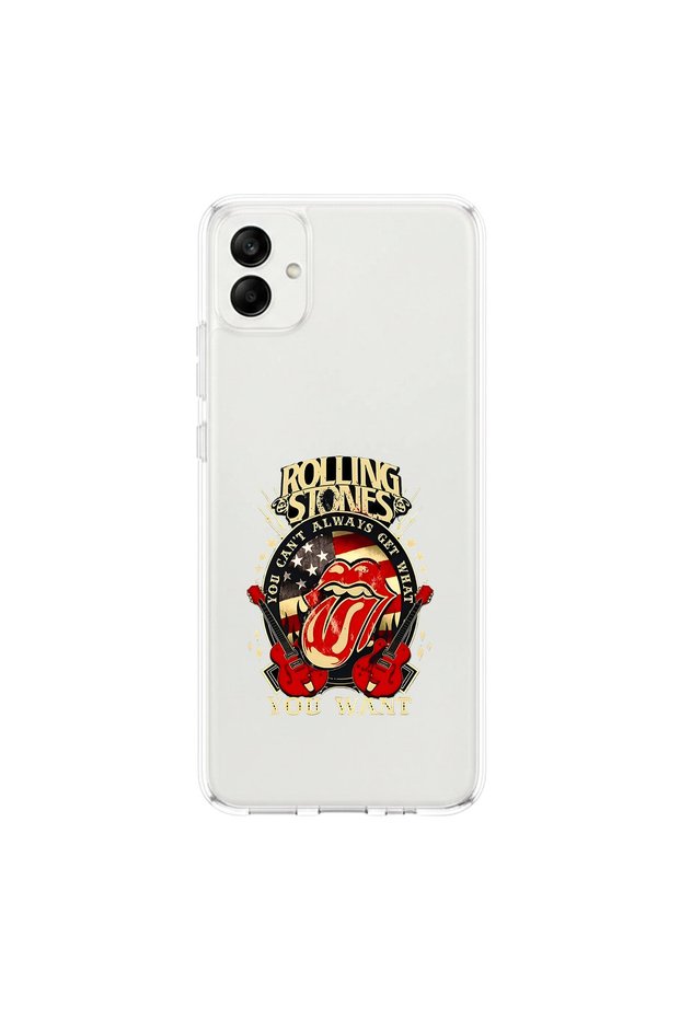 Samsung Galaxy A04 Compatible Metal 15 Design Transparent Case