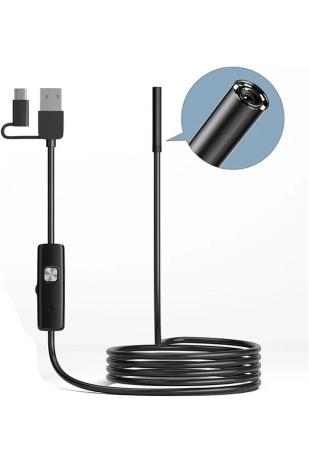 كاميرا منظار داخلي USB 3 في 1 بعدسة 5.5 مم مقاومة للماء IP67 للفحص