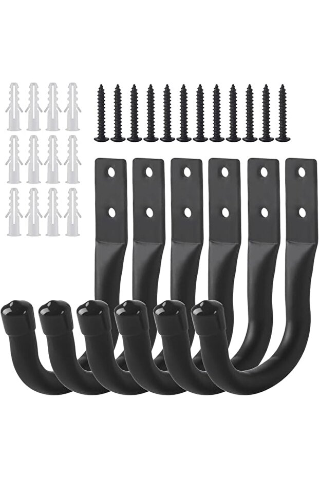 Garage Hooks, 6 Pcs Ladder Hooks for Hanging Heavy Duty Hooks, Ladder Storage Hooks