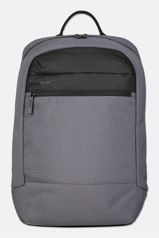 Men Brand Logo Backpack, Grey