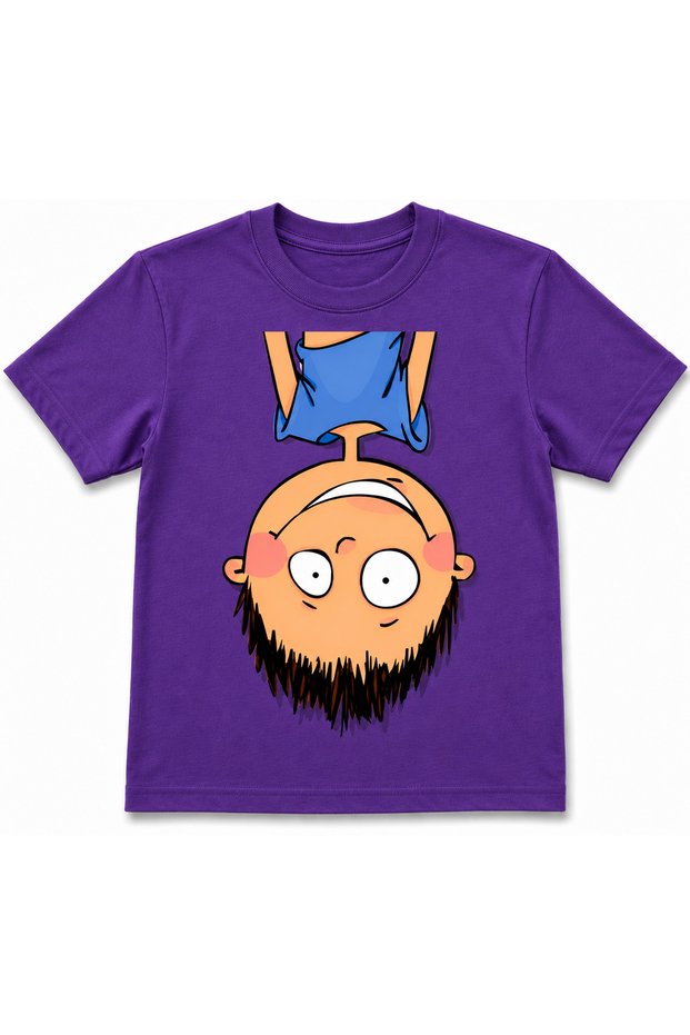 Unisex Oversize T-Shirt Reverse Child Printed 100% Cotton T-Shirt Comfortable Fit