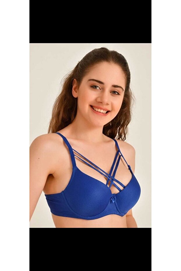Women's Cross-Strap Underwire Padded/Supportive Bra