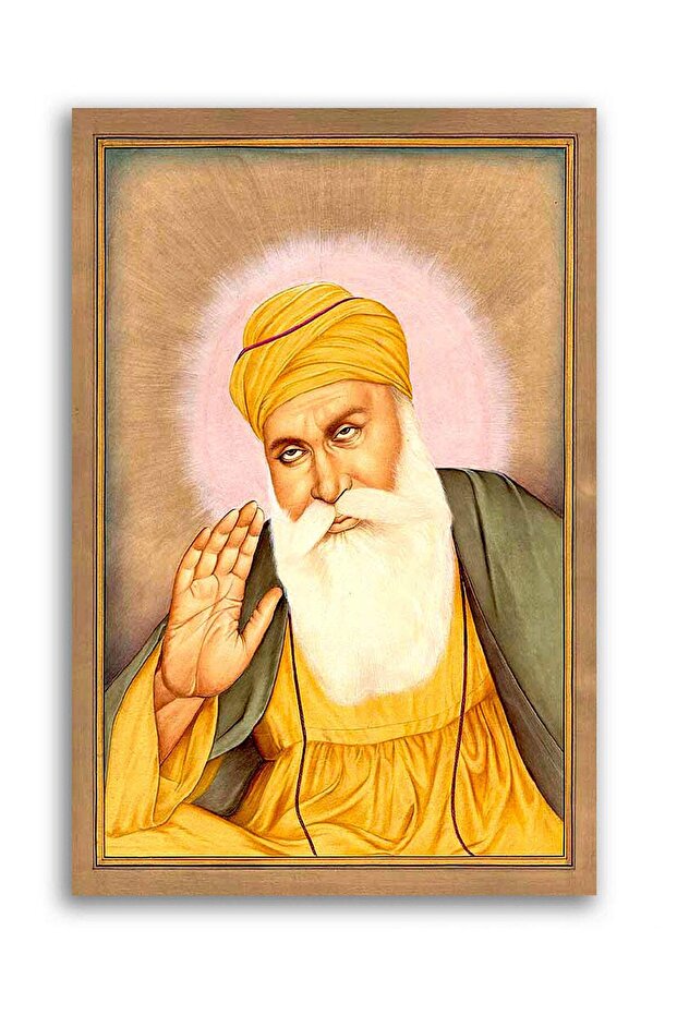 Alayra Canvas Painting-Guru Nanak dev ji-Relgious Canvas Art | | Ready for Framing
