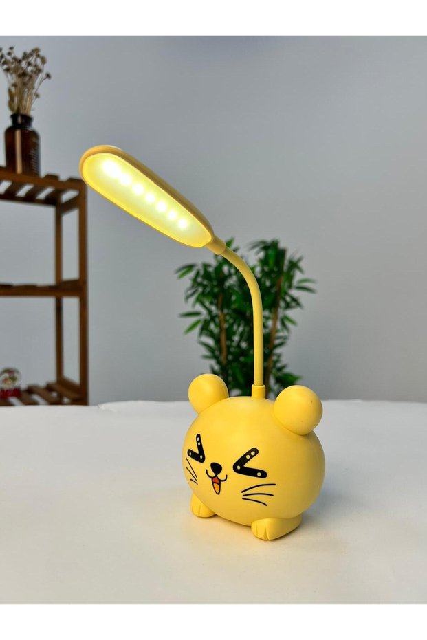 Cat Tabletop Children's Lamp - Yellow