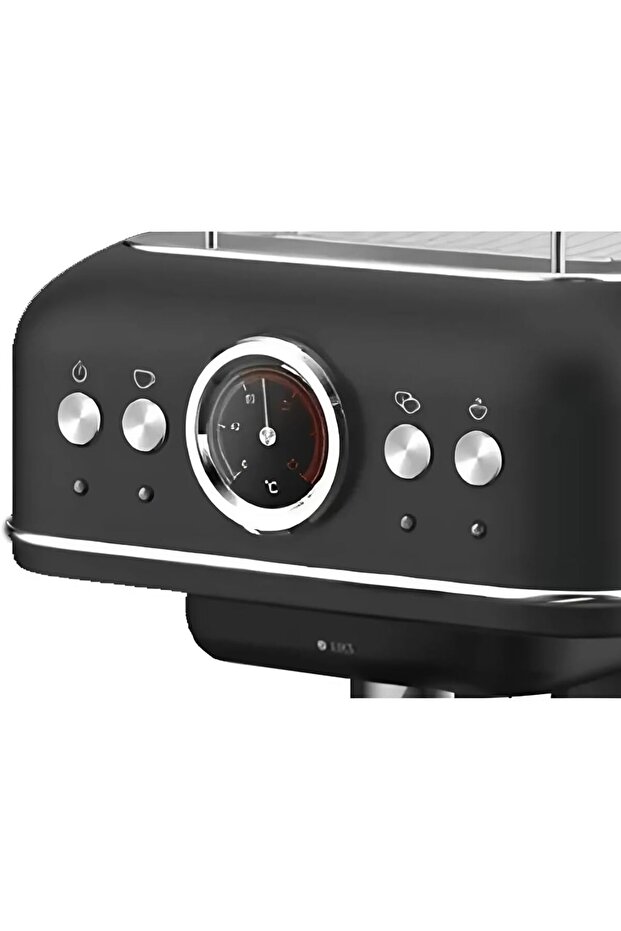 Espresso Coffee Machine - 1.2L, 19 Bar ULKA Pump, Adjustable Coffee Volume (ME-ECM2049) (Black)| 1800W
