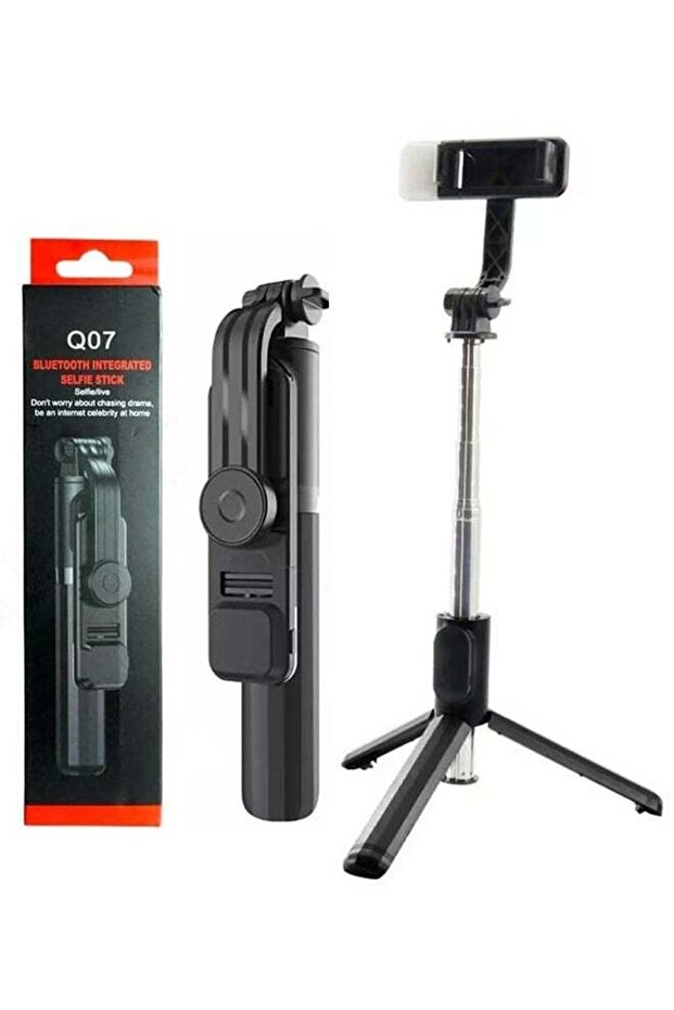 TIGER Q07 Bluetooth Selfie Stick Tripod – 3-in-1 Extendable & Foldable Phone Tripod with Wireless Remote