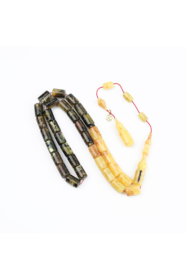 Katalin Dinlenmiş Double Color Master Craftsmanship Signed Soft Cutting Cut 8X13Mm Prayer Beads