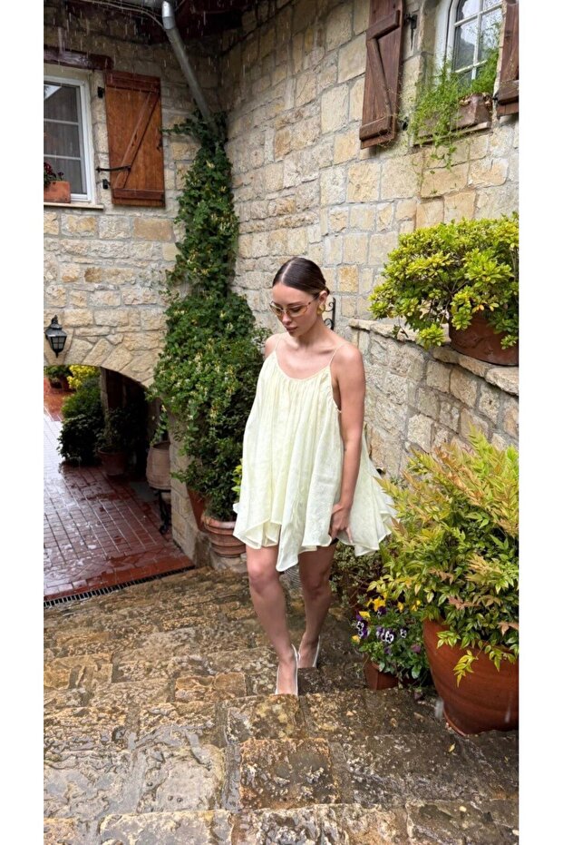 Strappy Chiffon Layered Asymmetrical Blouse