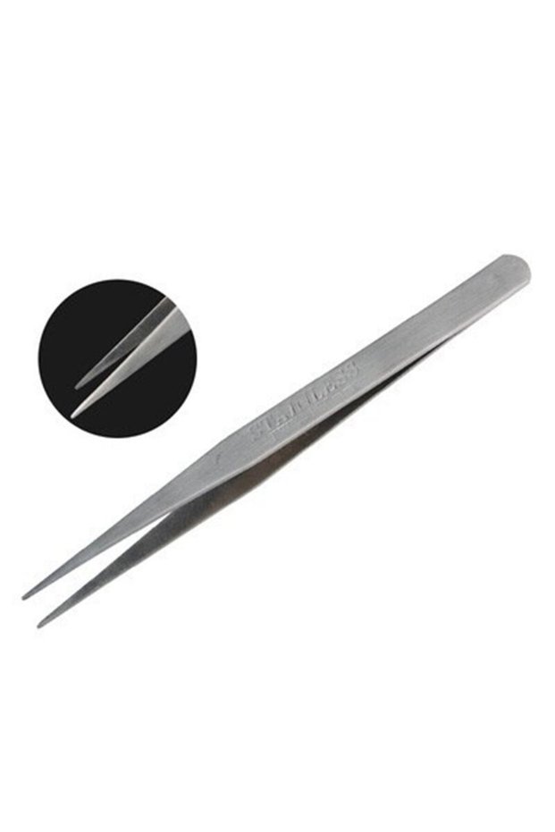 Stainless Chef's Tweezers Tongs Cooking Steel Tongs 125mm Professional Chef's Tweezers