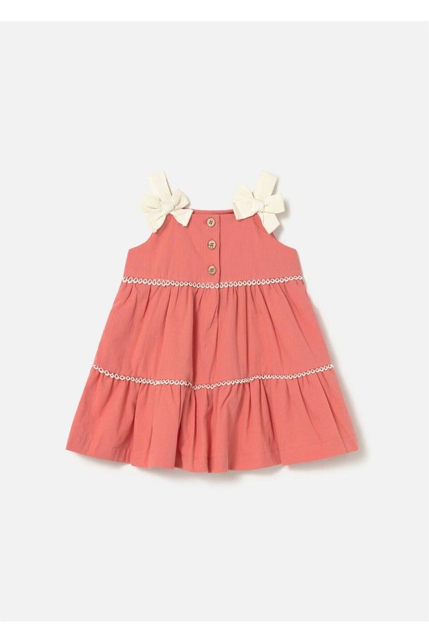 Baby Girl Ruffle Dress Coral 1924