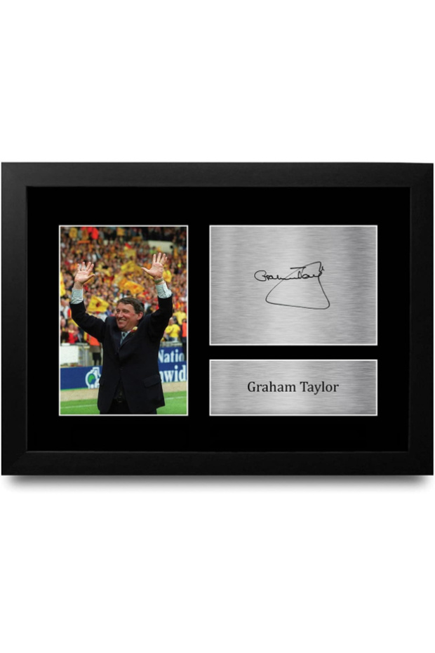 FR A4 Graham Taylor Watford Gifts Printed Signed Autograph Picture for Football Fans and Supporters - A4 Framed