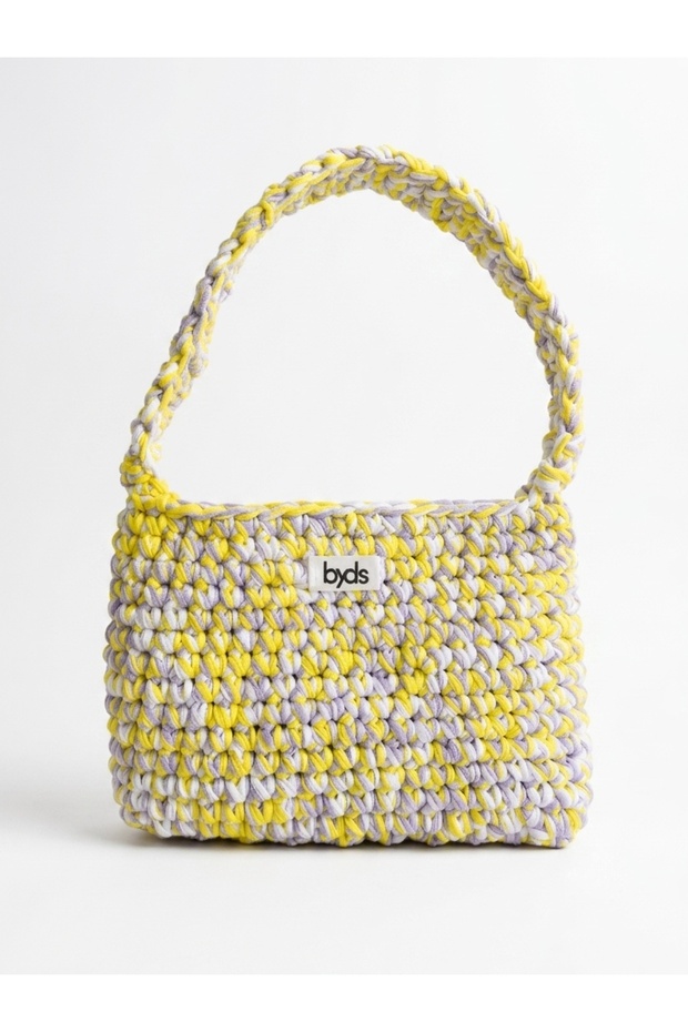 Special Design Hand-Knitted Women's Bag – Trendy Combed Cotton Thread Shoulder Bag (Limited Edition)