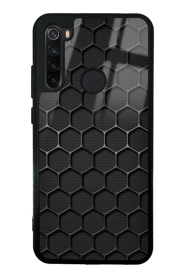 حافظة هاتف Xiaomi Redmi Note 8 لامعة بتصميم شبكي