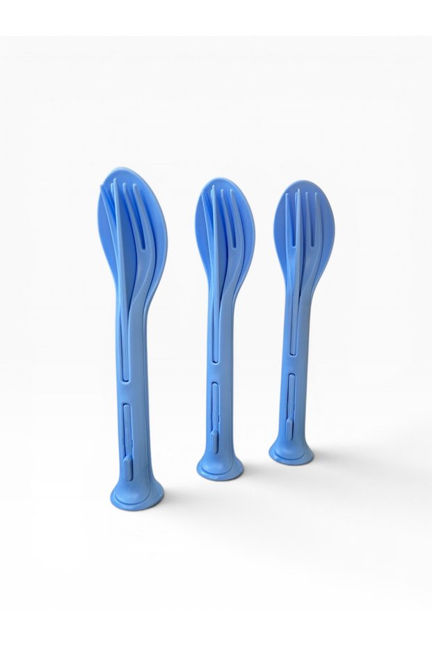 Plastic Fork Spoon Knife Set Camping Picnic Restaurant Takeaway Food Set 3-Piece