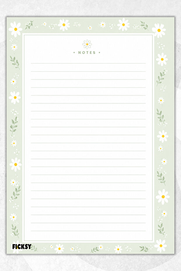 A4 Notepad Lined Notebook - 50 Sheets - Memopad - Notepad - Notepad - Note Paper - 1