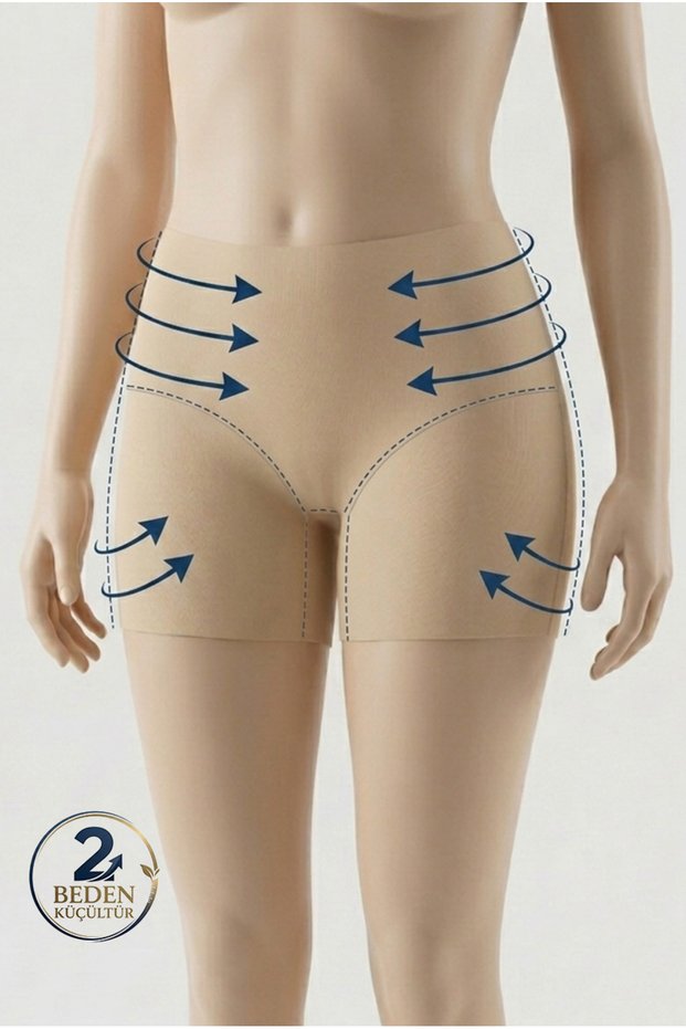 Women's Laser Cut High Waist Corset Boxer Shorts Slimming Non-Marking Corset - 3202