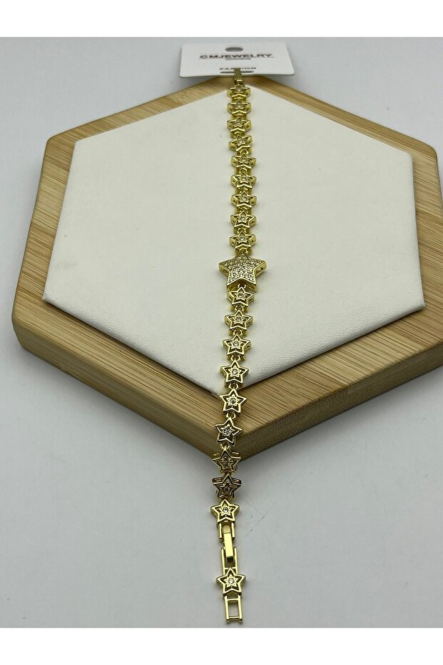 Multi-Star Detailed Bracelet - 26Cmblk19