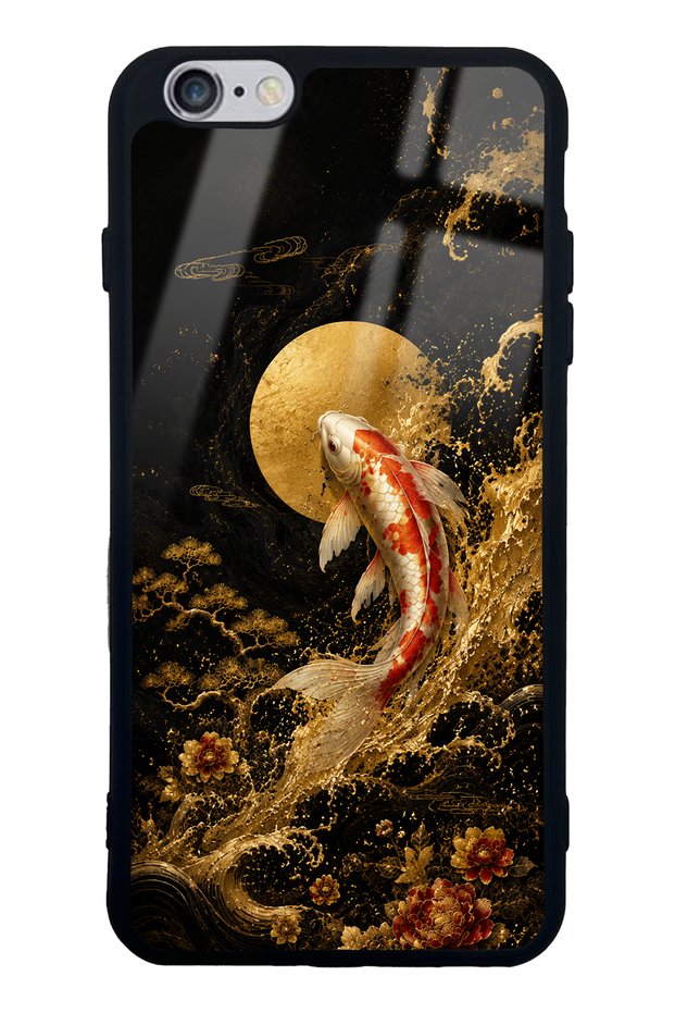 iPhone 6 Plus Golden Koi Elegance Design Glossy Phone Case
