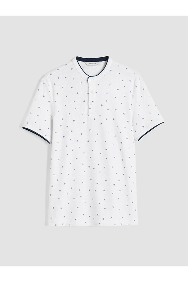 White Judge Collar Men's T-Shirt
