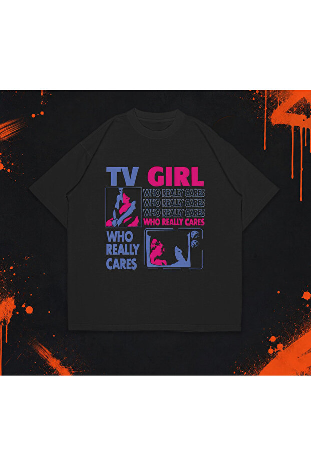 Tv Girl Printed Unisex Oversize T-Shirt
