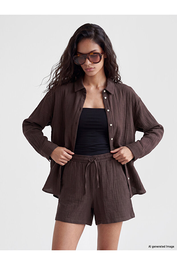Nevavm Oversize Muslin Women's Shirt with a Difference