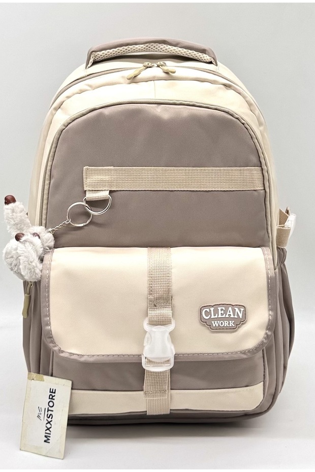 Unisex Satin Water Resistant Fabric Multi-Compartment Middle School High School School Travel and Backpack