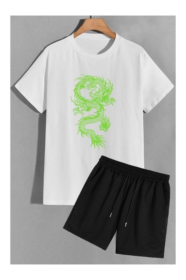 Unisex Oversize Shorts Set Short Sleeve T-Shirt Comfortable Fit Summer Casual Sports