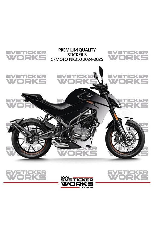ملصق طلاء CFMOTO NK250 GEN 2 مزدوج اللون، طقم جاهز لطلاء المحرك، عالي الجودة
