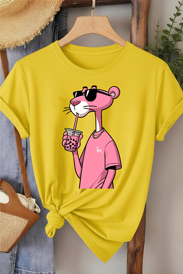 Pink Panther Printed Women's T-Shirt