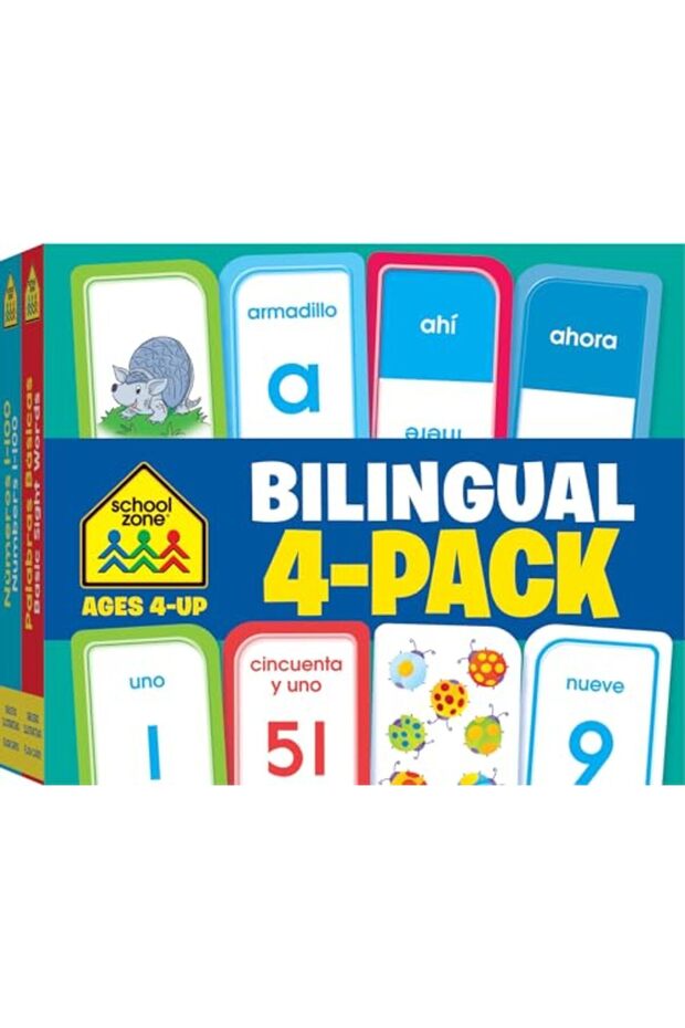 Bilingual Flash Card 4Pack