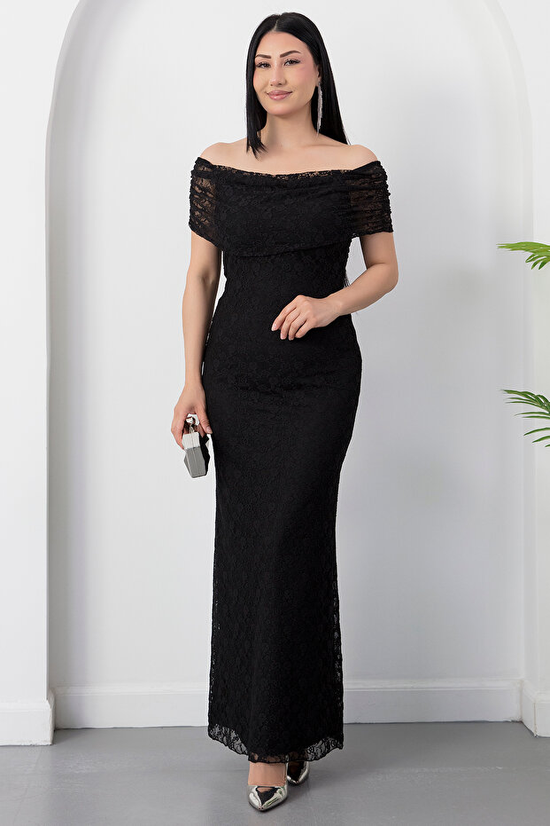 Degaje Collar Lined Lace Dress K-251762