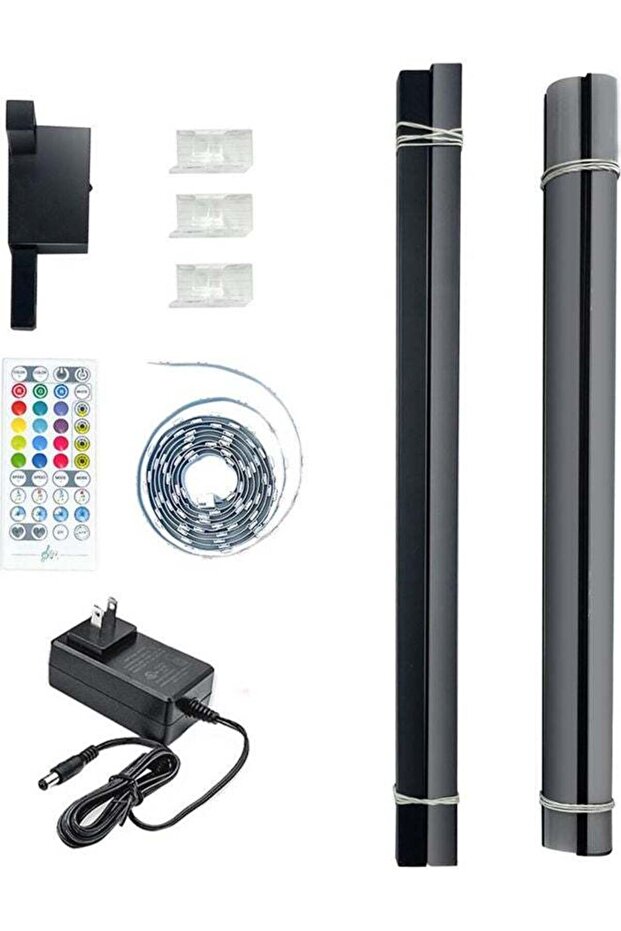 Decorative Corner Standing Lamp with Remote Multicolour - 5