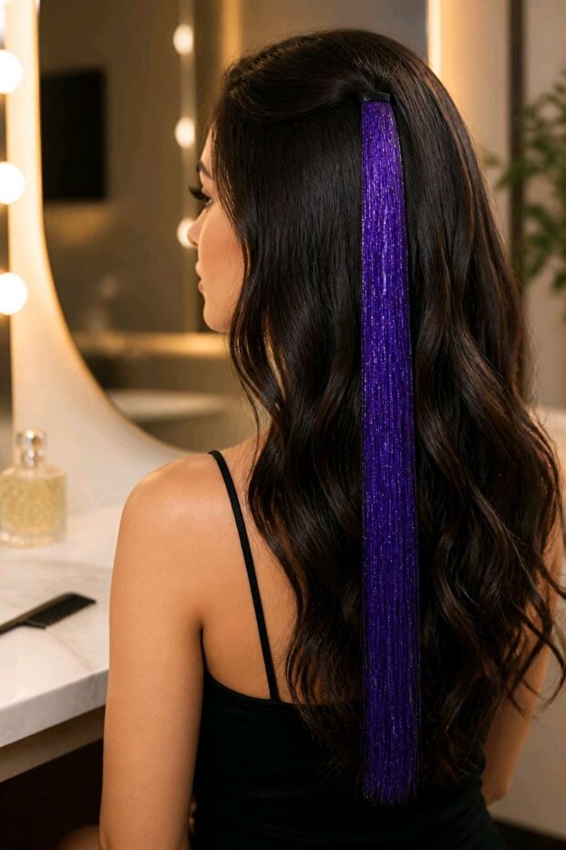 45 cm Rainbow Colorful Thin Hair Accessory